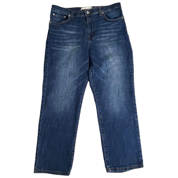 Ella Moss Womens Dark Wash High Waist Straight Leg‎ Jeans 12/31 - Picture 2 of 9